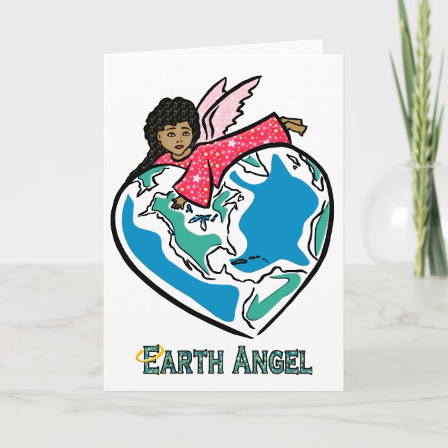 Kort: "Earth Angel" (b) Helgkort (Framsida)