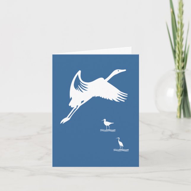 Kort - Fågel under flygning (Framsida)