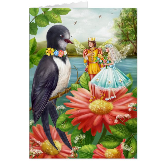 Kort "Fairytale of Thumbelina" (Framsidan)