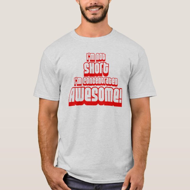 Kort & fantastisk! t-shirt (Framsida)