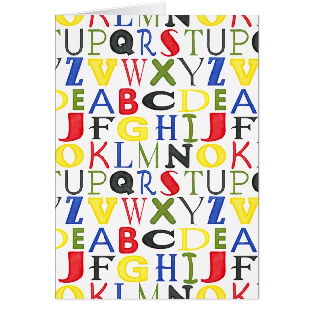 Kort Färgad Brev av Megan Meagher (Framsidan)