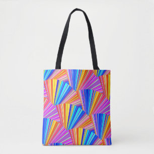 Kort Färgad Crazy Colorful Abstrakt Mönster Tygkasse