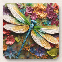 KORT FÄRGAD DRAGONFLY MED FLÖDEN