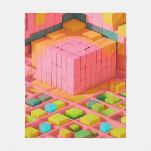 Kort Färgad Fleecefilt