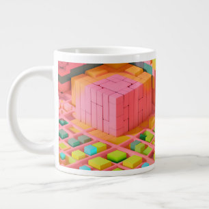 Kort Färgad Jumbo Mugg