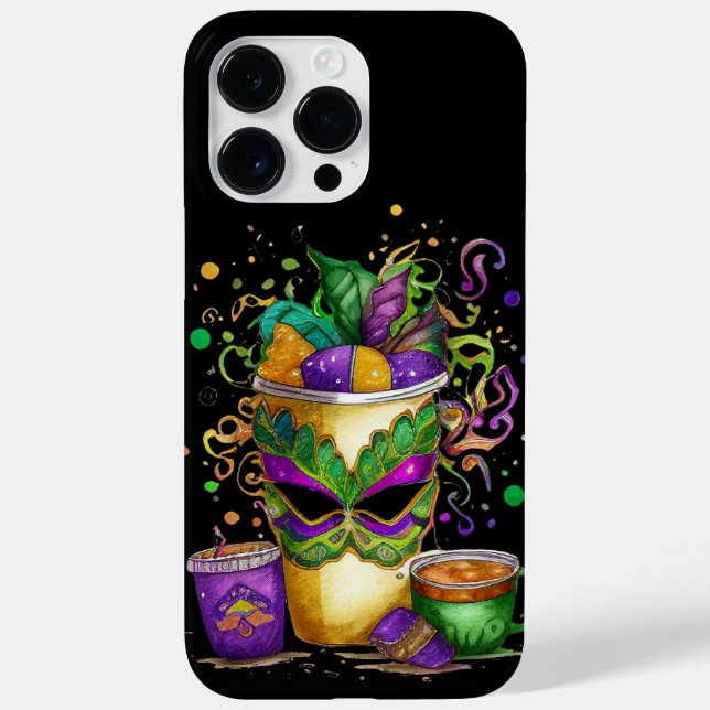 KORT FÄRGAD LILA GRÖNT GULD KOPP FJÄDRAR (Baksida)