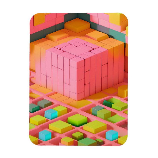 Kort Färgad Magnet (Vertikal)