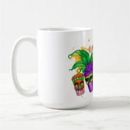 KORT FÄRGAD MARDI GRAS BEVERAGAGAGAGES KAFFEMUGG