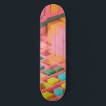 Kort Färgad Mini Skateboard Bräda 18,5 Cm<br><div class="desc">Artwork by Brady Arnold</div>
