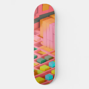 Kort Färgad Mini Skateboard Bräda 18,5 Cm