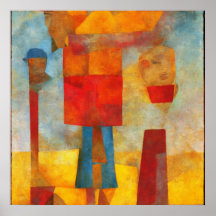 Kort Färgad Modern Anstract Three Friends