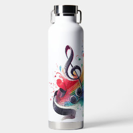 KORT FÄRGAD MUSIK NOTER & CLEFT