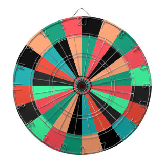 Kort Färgad Spelrum eller Den Dartboard Darttavla