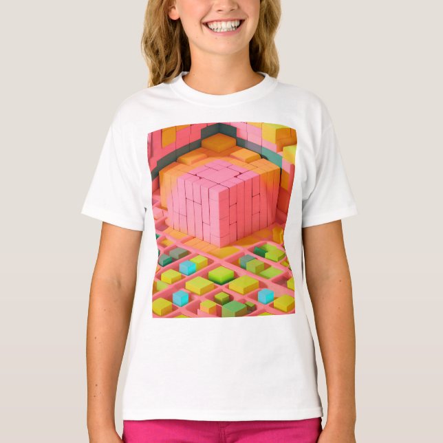 Kort Färgad T Shirt (Framsida)