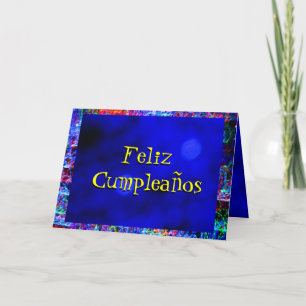 Kort - Feliz Cumpleaños - multifärgad