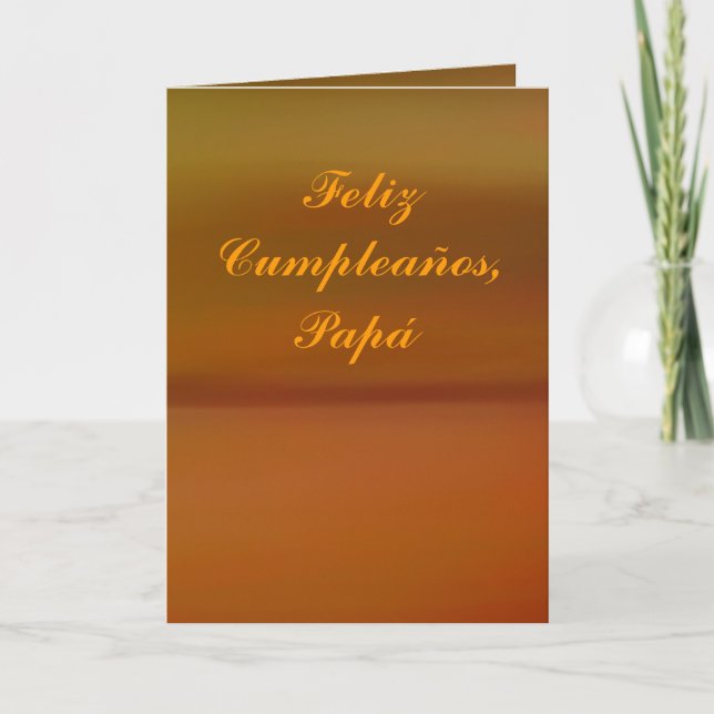 Kort - Feliz Cumpleaños - Papá (Framsida)