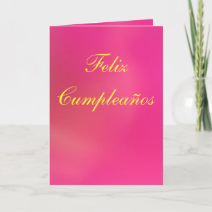 Kort - Feliz Cumpleaños - Rosa