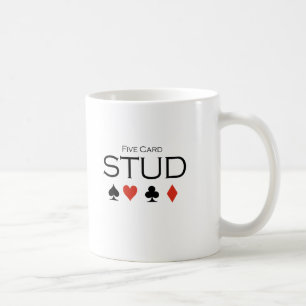 Kort fem dubbar T-tröja Kaffemugg