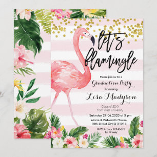 Kort Flamingle för Flamingostudentfestinbjudan