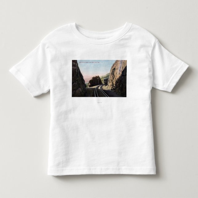Kort fodrar järnvägbilen tee shirt (Framsida)