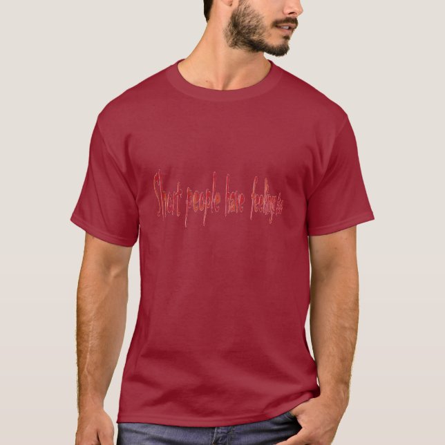 Kort folk - mörk tee (Framsida)
