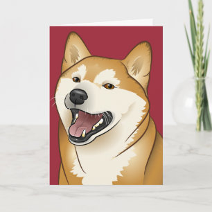 kort för 柴犬grattis på födelsedagenShiba Inu hund