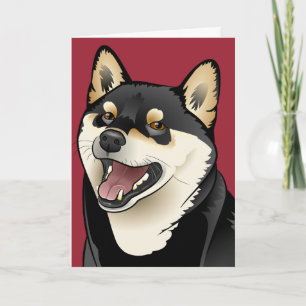 kort för 柴犬grattis på födelsedagenShiba Inu hund