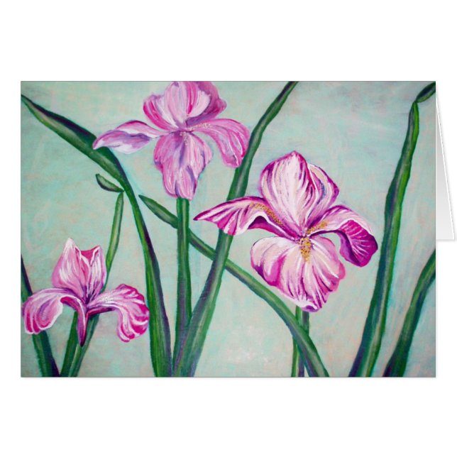 Kort för 3 irises (Framsidan Horizontal)