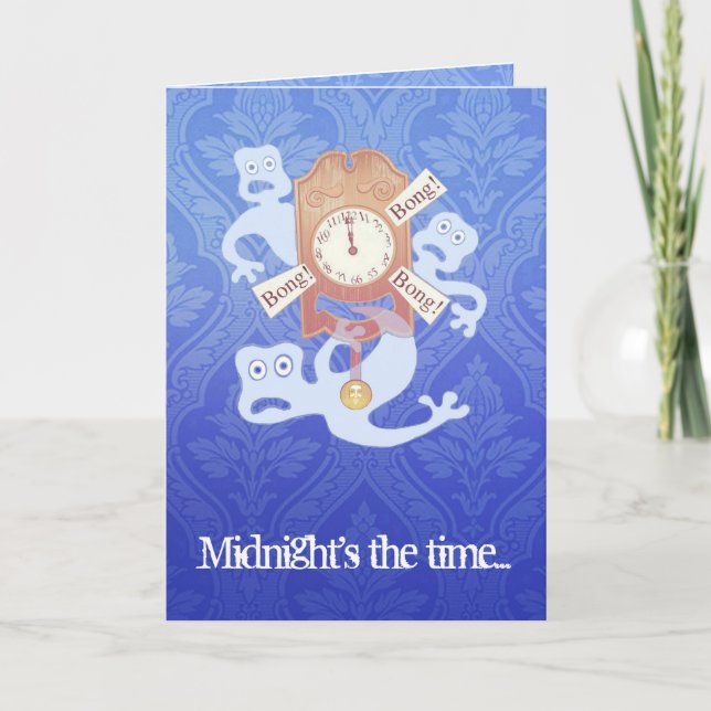 Kort för 3 spöken (den Halloween dikt) (Framsida)