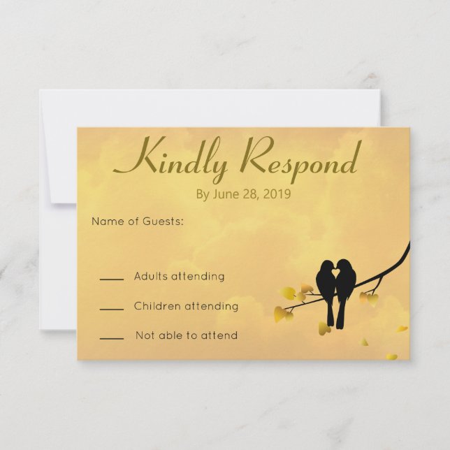 Kort för 50-årsjubileum för älskande med svar (Framsida)