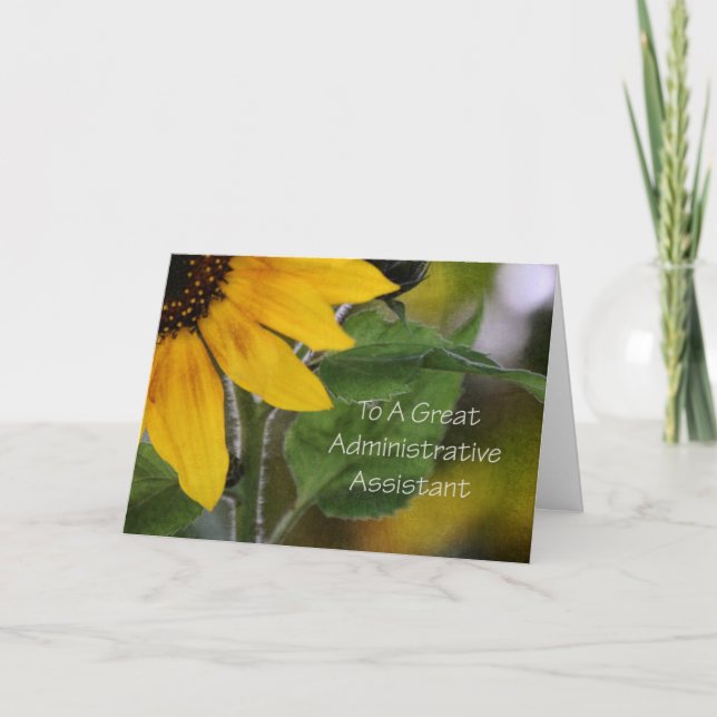 Kort för administrativ assistent (Framsida)
