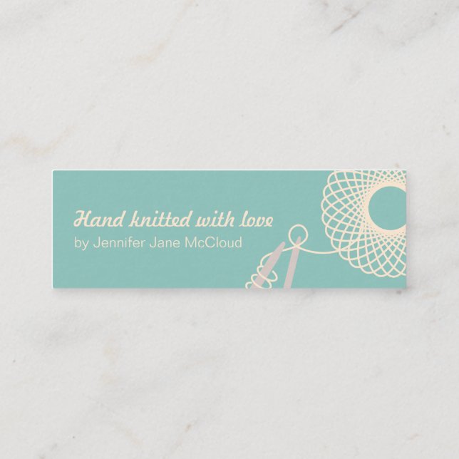 Kort för affär/för rea för handarbetekrickakräm (Baksida)