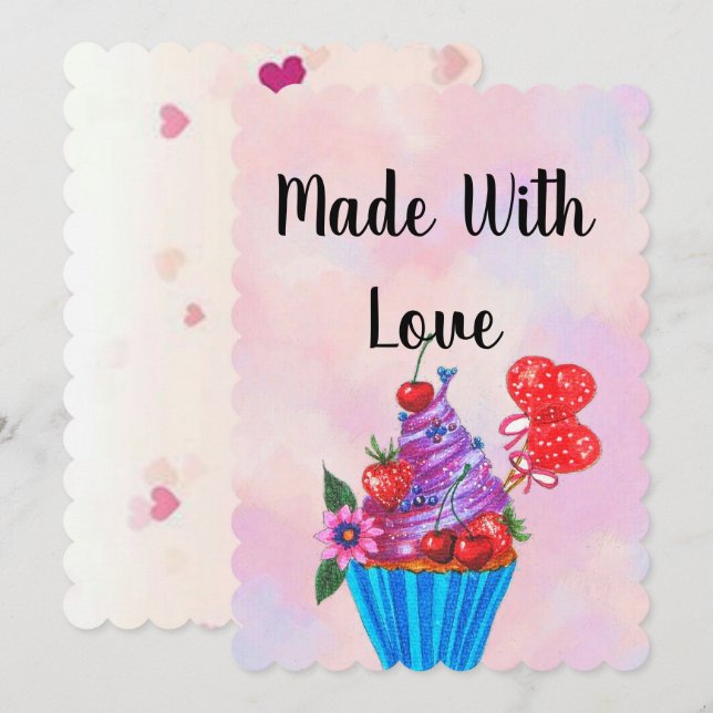 Kort för Alla hjärtans dag (Fram/baksida)