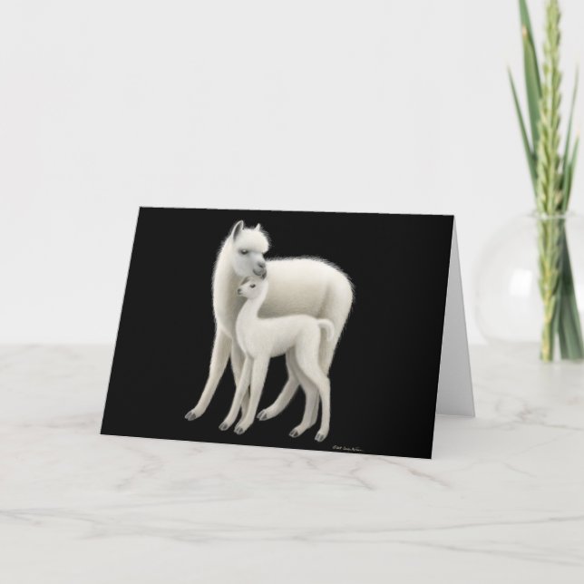 Kort för Alpacakärlekhälsning (Framsida)