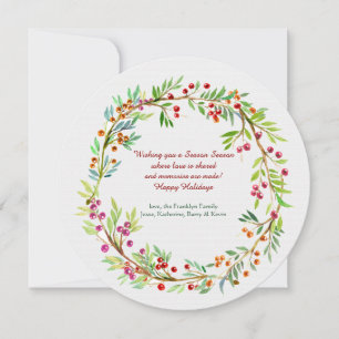 Kort för andningsskydd (Berry Wandry Helgdag Card)