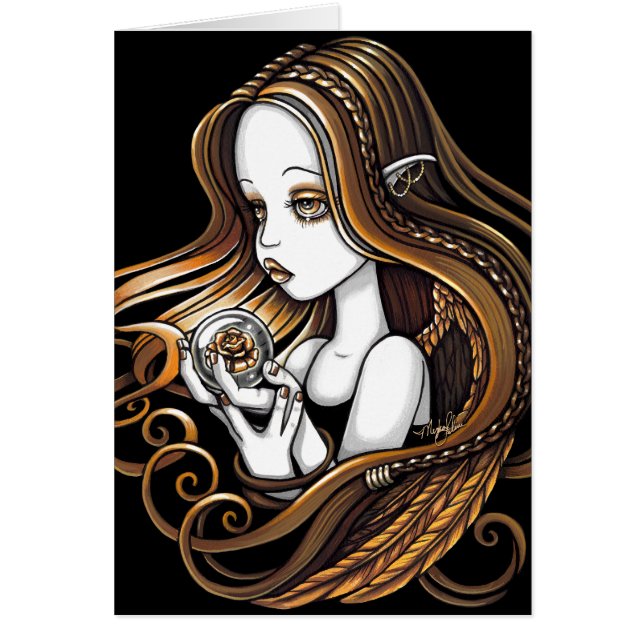 Kort för ängel för kristallkula "för Seika" (Framsidan)