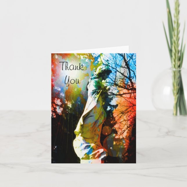 Kort för ängelstatytack (Framsida)