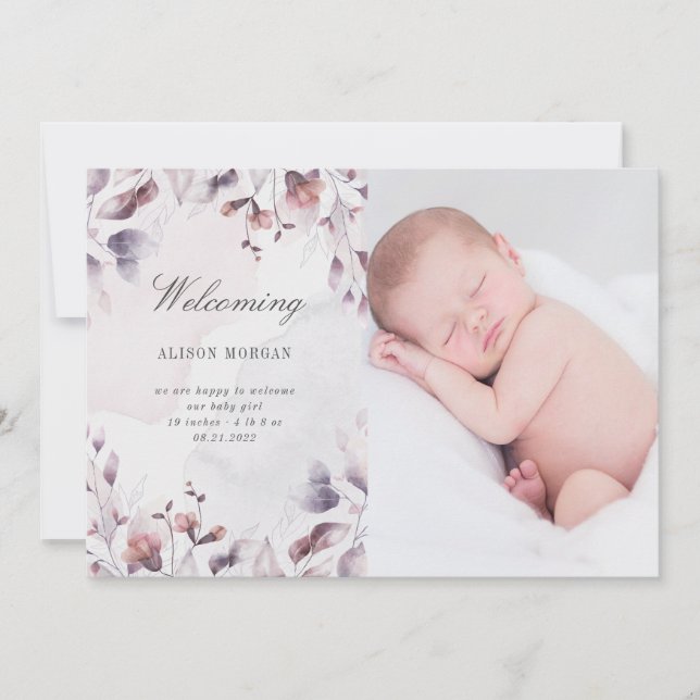 kort för anmälan om missfall i blommigten (Framsida)