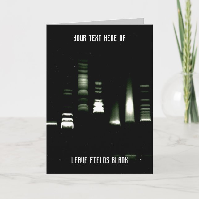 Kort för anpassade för Electrophoresis för (Framsida)