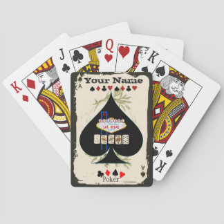 Kort för anpassadespadeLas Vegas poker Spelkort