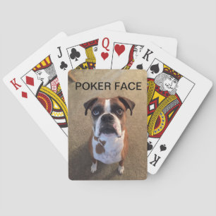 Kort för ansikte för boxarehundpoker casinokort