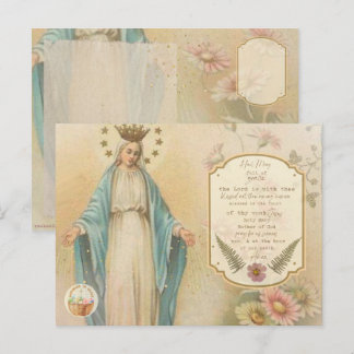 Kort för antikk katolsk Prayer-kort