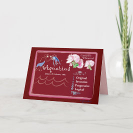 Kort för AquariusJanuari hälsning