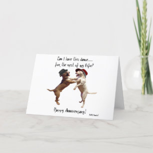 Kort för årsdag för danstjurTerrier