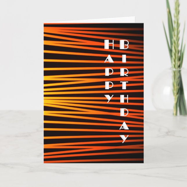 Kort för art décovintagegrattis på födelsedagen (Framsida)