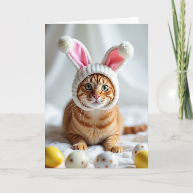 Kort för att fira ginger tabby (Framsida)