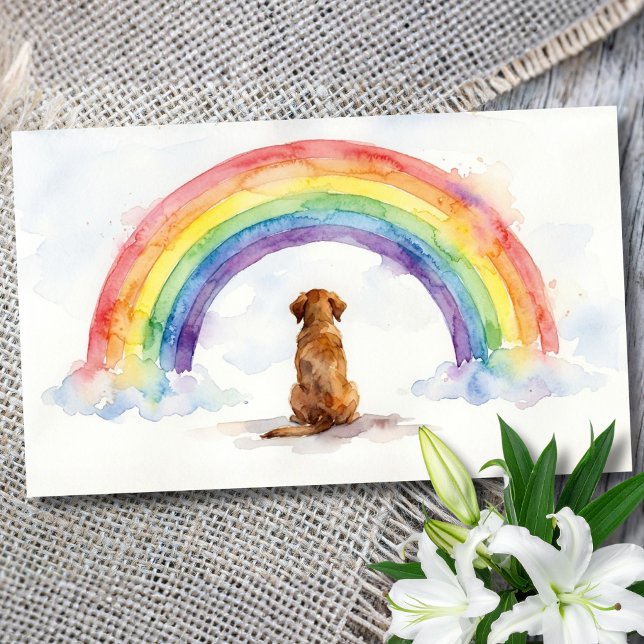 Kort för att uttrycka medlidande vid förlust av hu (dog sympathy card)