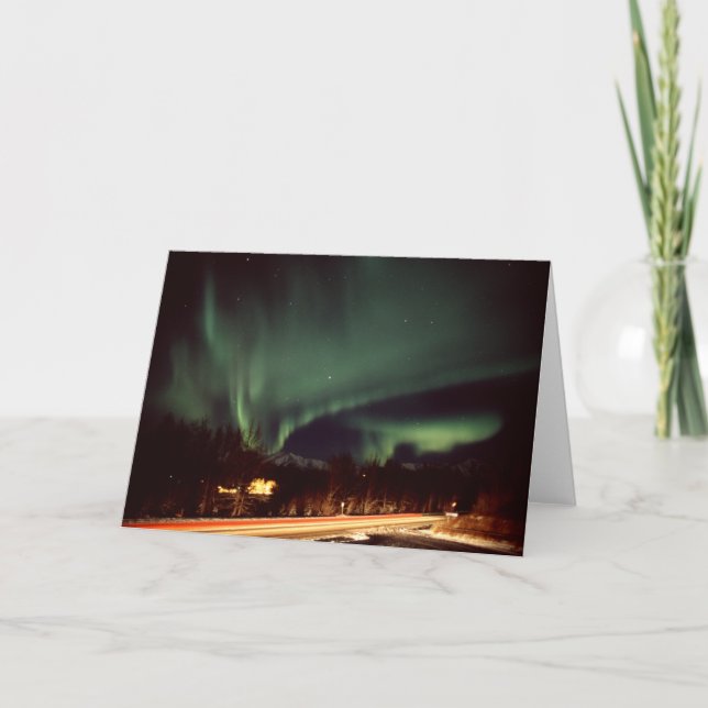 Kort för aurorahuvudväghälsning (Framsida)