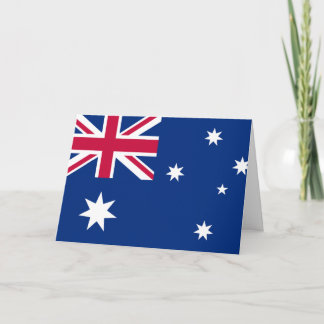 kort för Australien flaggagrattis på födelsedagen