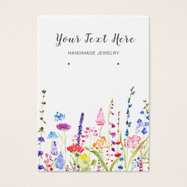 Kort för avläsning av Visning ・ Vild av vattenfärg (Framsidan)